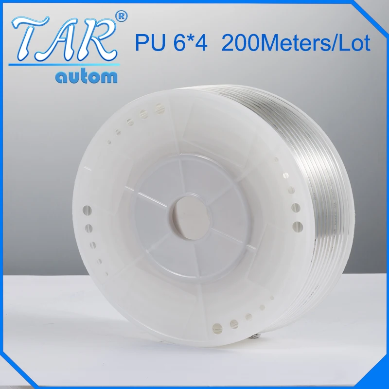 

PU Tube 6mm*4mm 80meter/roll) pneumatic tubes pneumatic hoses Polyurethane tube plastic hose air hose PU pipe PU hose