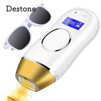 

Destone Photoepilator Permanent Hair Removal Depilador System IPL 400,000 Flashes Painless Laser Epilator for Face Body Bikini