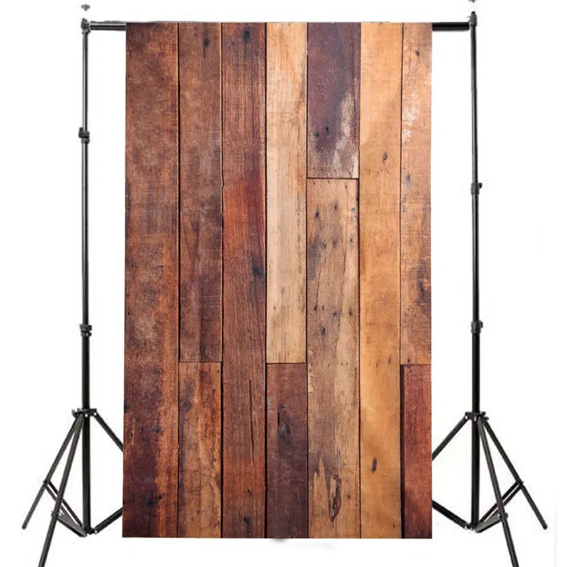3 x 5ft Vinyl Retro Photography Backdrop Photo Wooden Floor Studio Prop Background Cloth 90 x