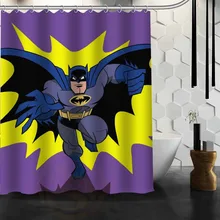 Пользовательские Бэтмен Marvel занавески для душа занавес для ванной шторы для ванной из водонепроницаемой ткани занавес больше размера 165X180 см, 180X200 см