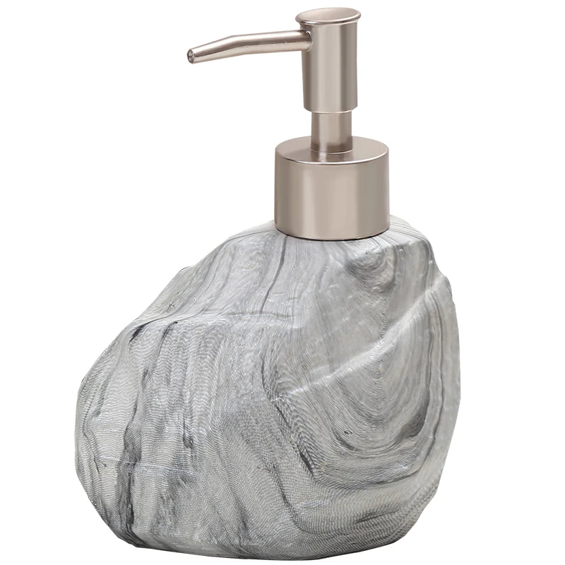 Creative ceramics  antique stone hand wash bottle hotel shampoo shower bath liquid soap dispenser bottle