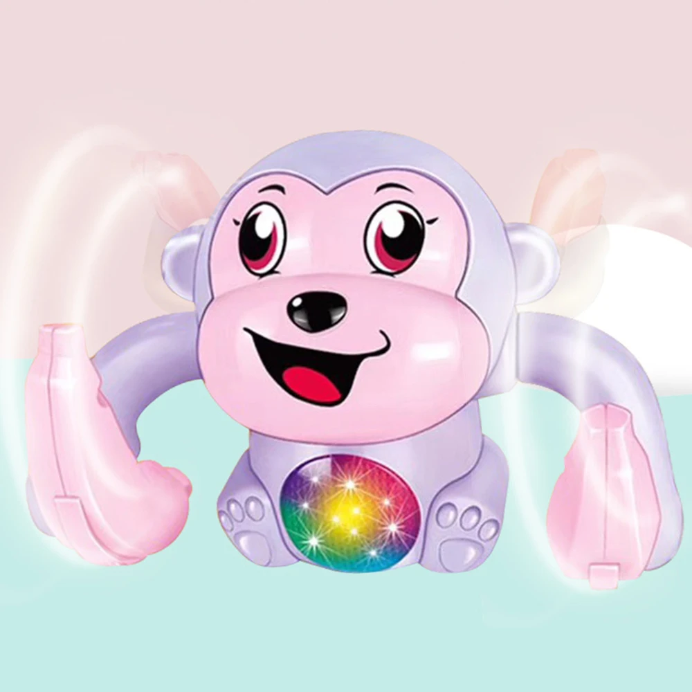 Детская электрическая игрушка животное Свет Звук Электрический сушильная обезьяна игрушка забавная прокатная кукла Голосовое управление