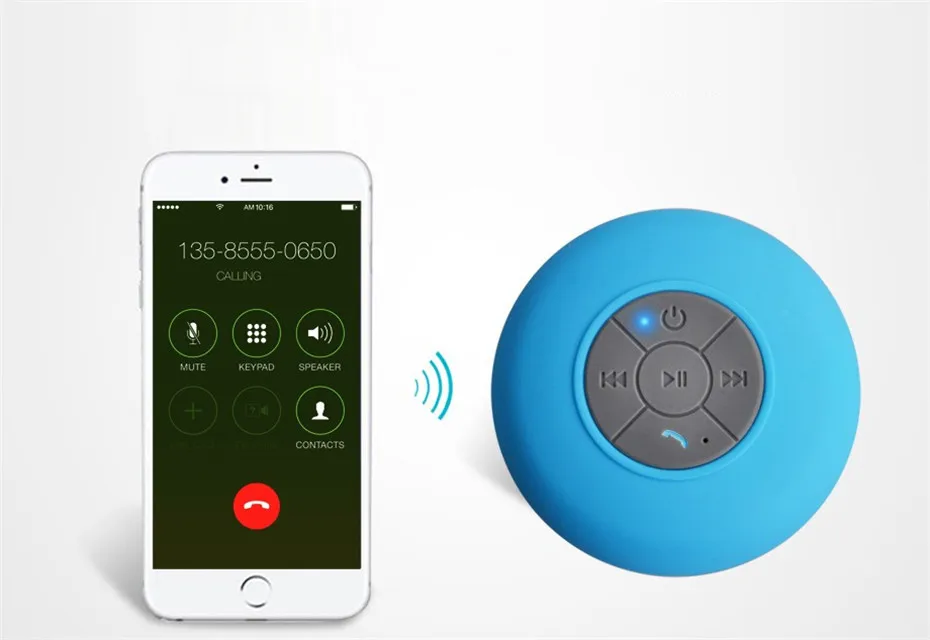 Hot Portable Subwoofer Waterproof Shower Speaker Wireless Bluetooth Handsfree Receive Call Music Suction Mic For iPhone Samsung (8)