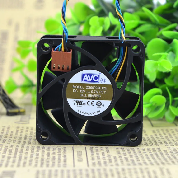 Для AVC DS06025B12U P011 60 мм 6 см Постоянный ток 12 В 0 70 а шим инвертор сервера охлаждающий