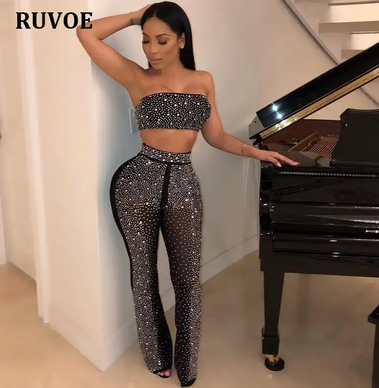 see through sparkly top