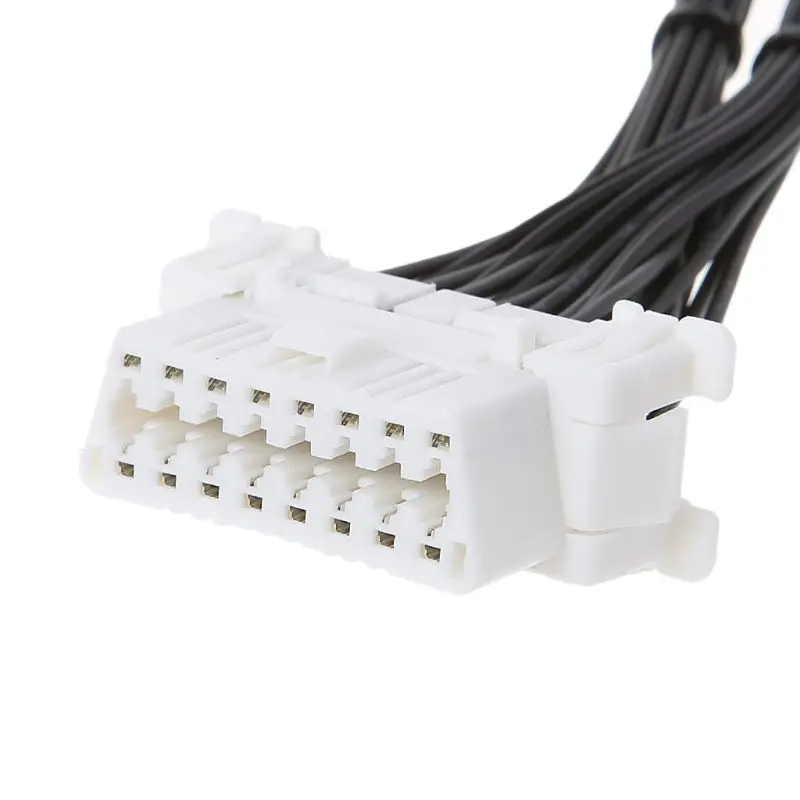 16 pin OBD2 OBD 2 OBDii разветвитель Удлинительный кабель с одним штекером к двум женским Y