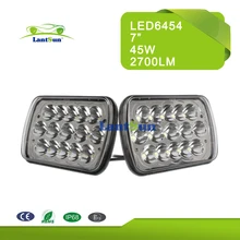Пара 7×6 «LED привет/lo луч СВЕТА ЛАМПЫ CRYSTAL CLEAR SEALED BEAM ФАРЫ ФАРА