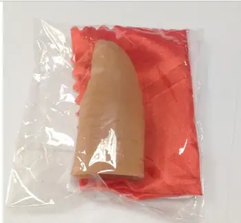 

10pcs/lot Hot magie Vanishing and Appearing Plastic Finger Thumb Tip &Silk magic tricks close up magic illusion Funny gadgets