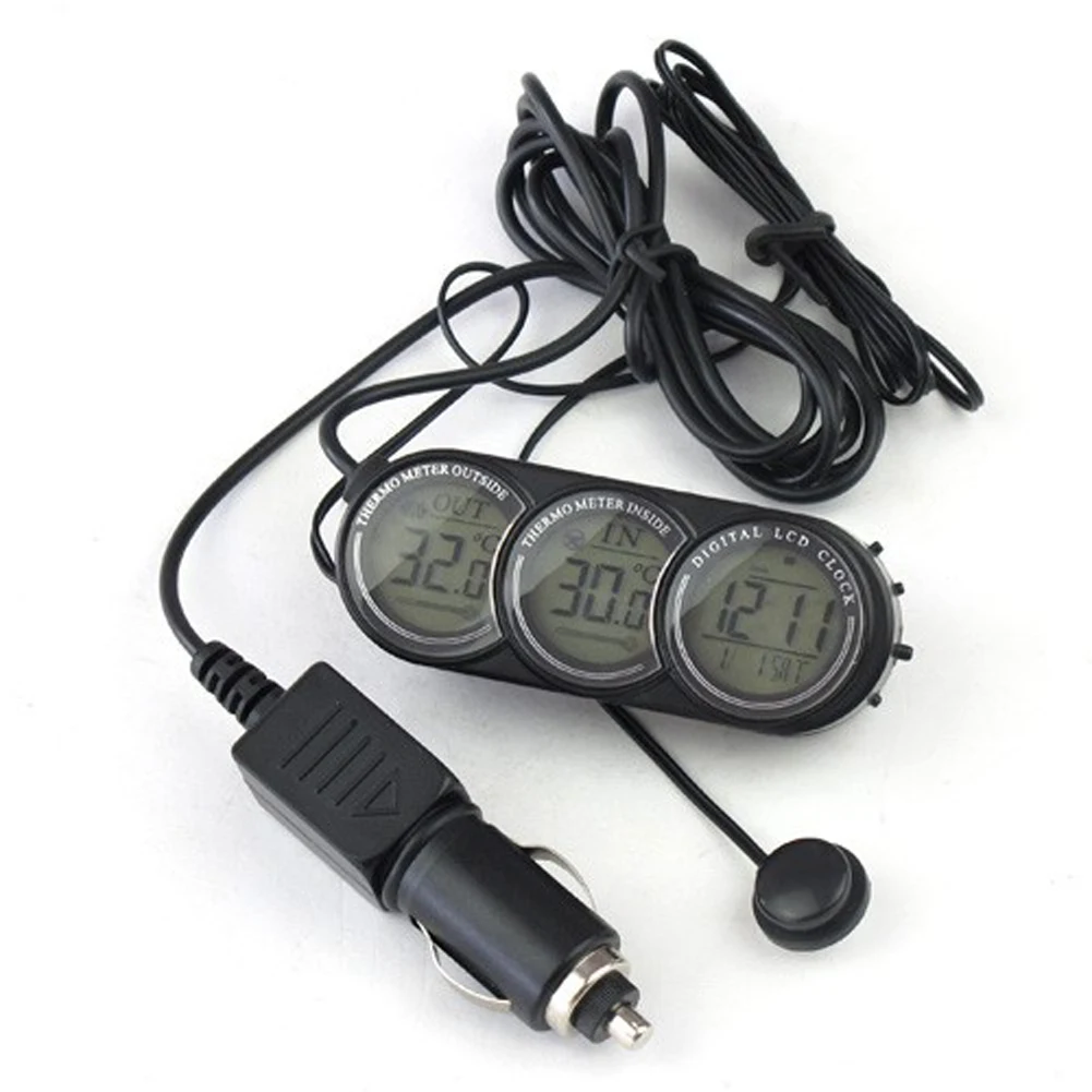 Multi-function Car Auto Digital In/Out LCD Thermometer Calendar Clock Car Interior Temperature Display Backlight Car Clock Multi-function Car Auto Digital In/Out LCD Thermometer Calendar Clock Car Interior Temperature Display Backlight Car Clock