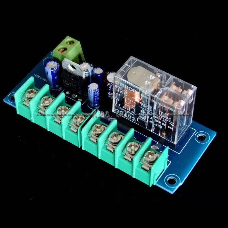

UPC1237 Speaker Protection Board DIY KIT Used Japan OMRON Relay for Dual Channel