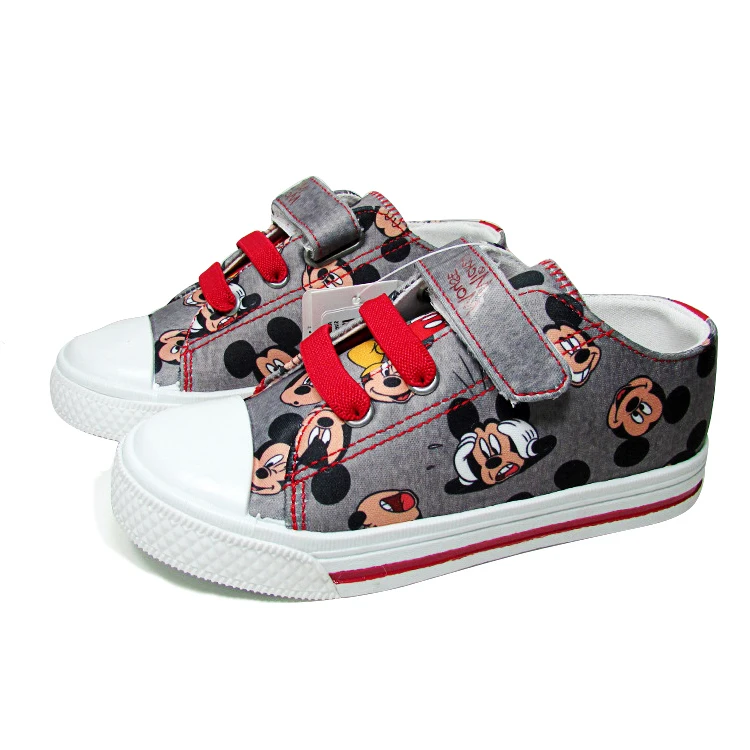 الربيع الخريف الفتيان حذاء قماش الاطفال حذاء كاجوال الأطفال رياضية الطفل تزلج الأحذية الدنيم ميكي الكرتون ميكي 4 إلى 11 سنوات
