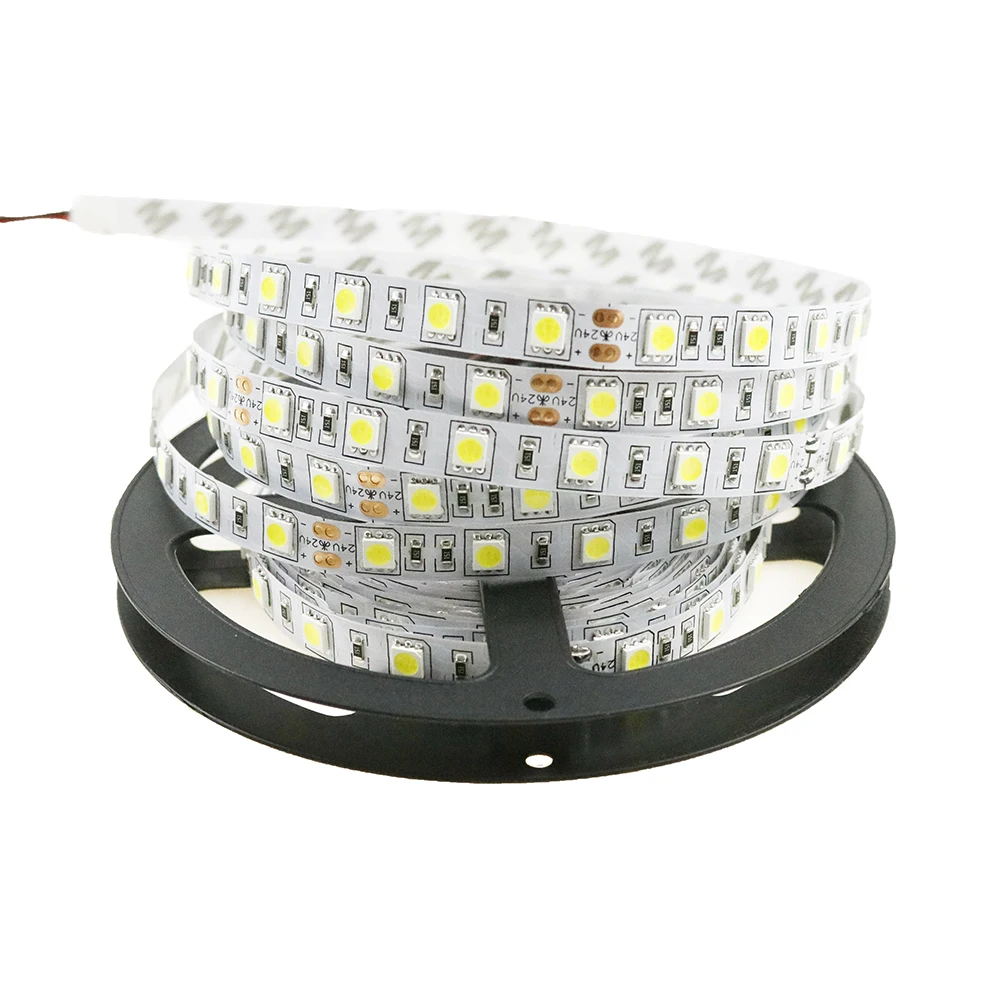 CHINCOLOR Led strip 5050 SMD DC24V light 5M 300led flexible ribbon non-waterproof indoor 6 color options factory sale DA (18)