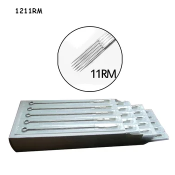 

50PCS 11RM Pre-Made Disposable Sterilized Tattoo Needles Round Magnum Needles Stainless Steel For tattoo grips tattoo tips