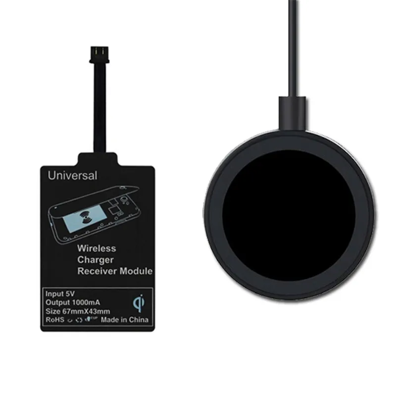 Qi Universal Wireless Charging Kit Charger Adapter Receptor Pad Coil Receiver For Android Phone THL OnePlus Honor Micro USB