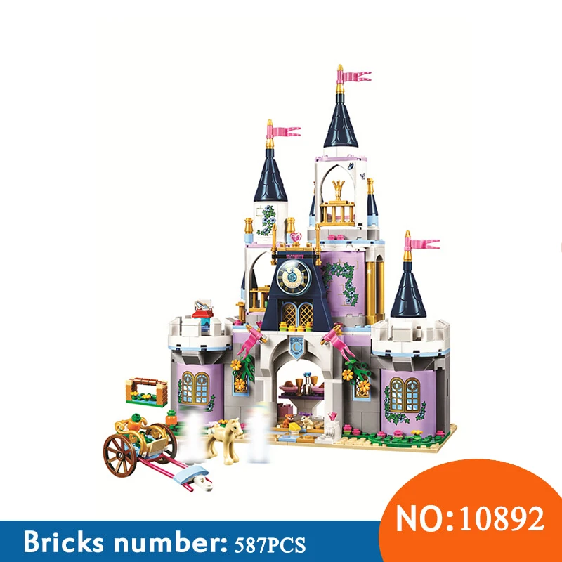 

10892 Friends Princess Cinderella's Dream Castle Building Blocks Educational DIY bricks Toys For girls Compatible With 41154