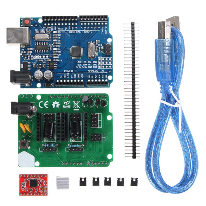  3D Printer Parts For Ciclop 3d Scanner Open Source DIY Accessories,UNO controller and ZUM Scan Expansion Board Module kits 