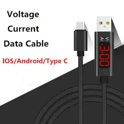 Usb type A к USB B/type C/IOS порт удлинитель питания с напряжением и током умный дисплей для Apple Android Monb