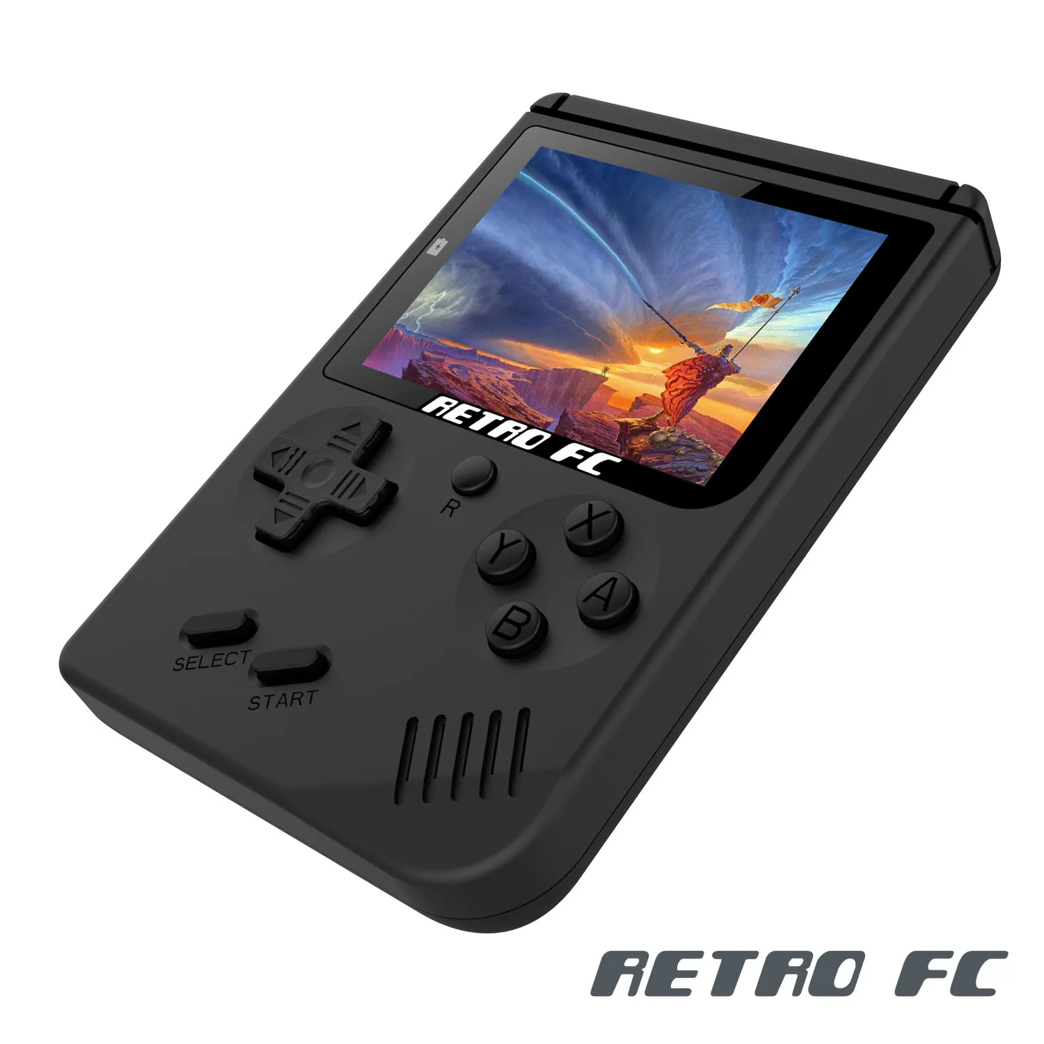 Детская игровая мини-консоль, портативная игровая ретро-консоль RETRO-FC 07 с 3.0-дюймовым экраном, черно-белая 8-битная графика