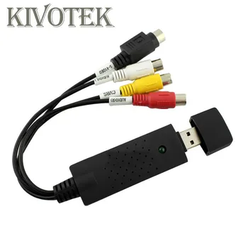 

USB to 3 RCA Video Capture Converter USB2.0V Adapter Cable GDeals-5 For TV DVD VHS Windows PC Laptop Computer Free Shipping