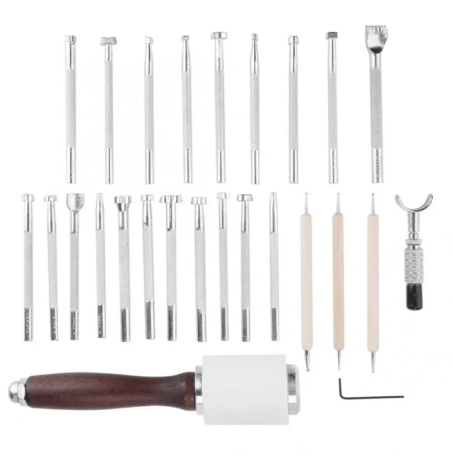 

For Clothing Leather Tools Leather Stamping Tool Set For Leathercraft Carving DIY Art Leathercraft Tool Sets