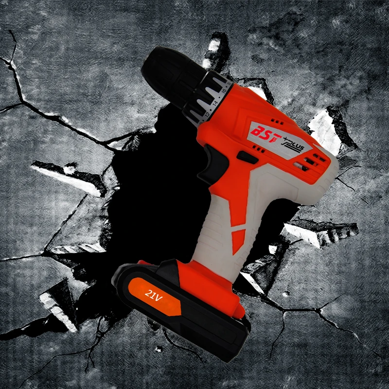 BST+PLUS 21V(ONE STYLE) LITHIUM BATTERY 2 SPEED CORDLESS DRILL MINI DRILL HAND TOOLS ELECTRIC DRILL POWER TOOLS SCREWDRIVER