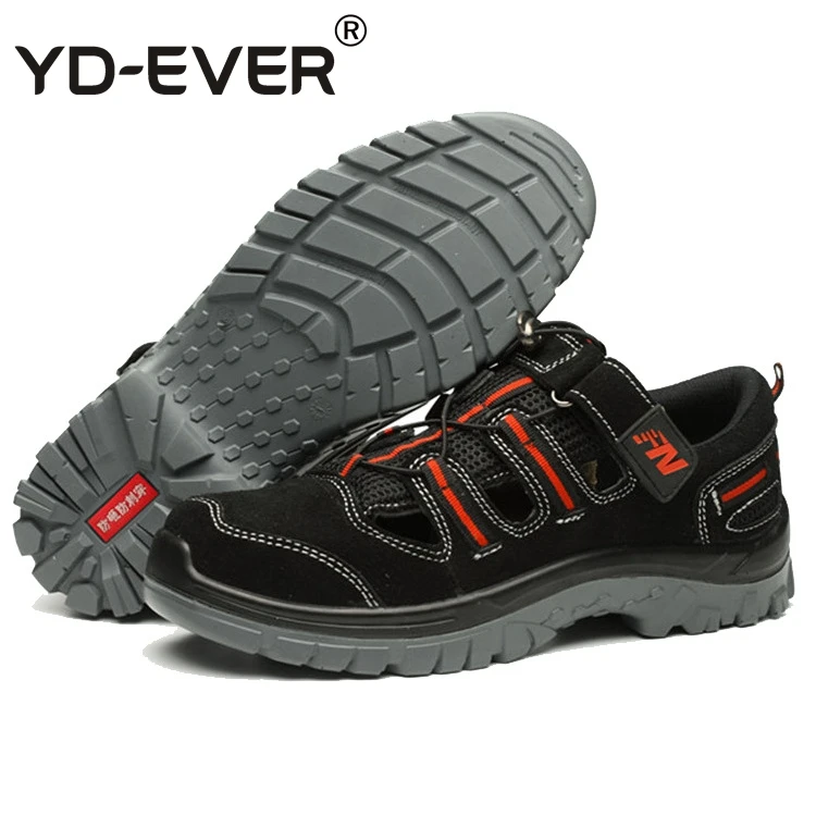 Sapatos Aço Prova Casual Plataforma Couro Trabalho Biqueira Vaca Securit ever Homens À De Plus Da Macio Size Punção Verão Segurança Preto Sandálias Yd yTt0wqW8Hq