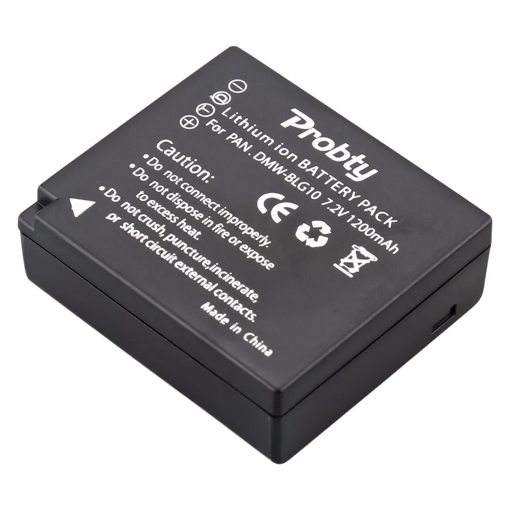 

Probty DMW-BLG10 DMW BLG10 DMW-BLE9 DMWBLE9 BLE9E Digital Camera Battery For Panasonic DMC-GF6 DMC-GF3 DMC-GF5 DMC-GX7