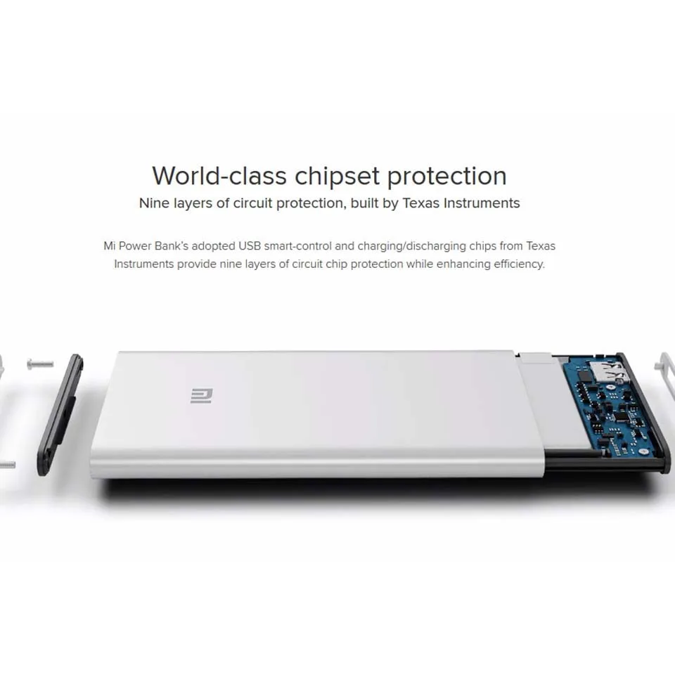 Оригинальный внешний аккумулятор Xiaomi Mi портативное зарядное устройство на 5000