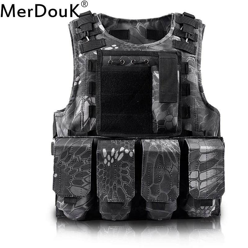 

Unloading Airsoft Tactical Molle Vest Protection Plates colete USMC Soldier Combat Vest Army Military Camouflage Carrier