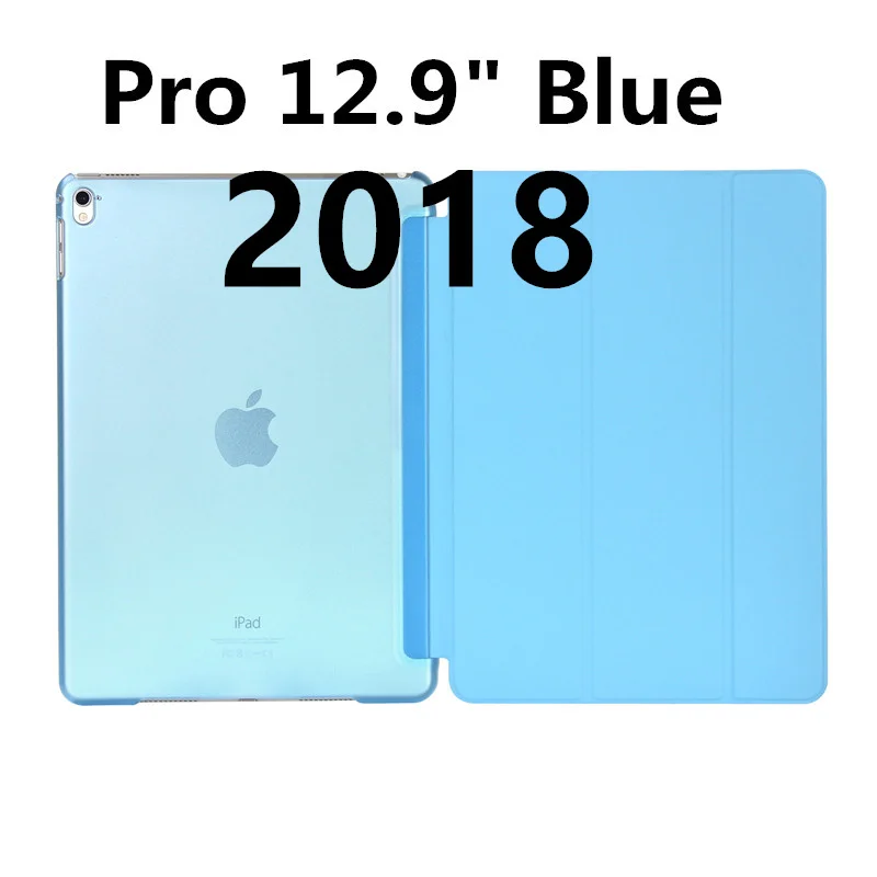 Роскошный тонкий магнитный Смарт Флип-Стенд PU кожаный чехол для Apple iPad Pro 12,9 дюймов I Pad Pro 12,9 дюймов Чехлы для планшетов - Цвет: 2018 12 inch Blue