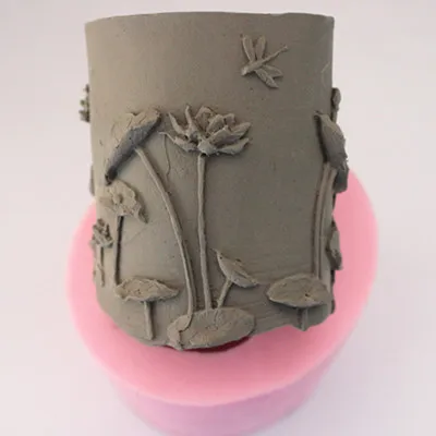 Lotus Pond soap mold / hand made soap silicone mold / silica gel mold