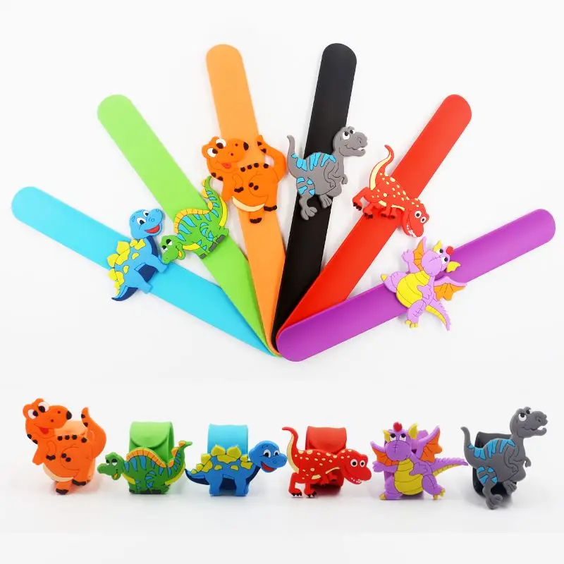 

Dinosaur Party Kids Rubber Bangle Bracelet Tropical Jungle Birthday Party Decorations Kids Party Favors Baby Shower Decorations
