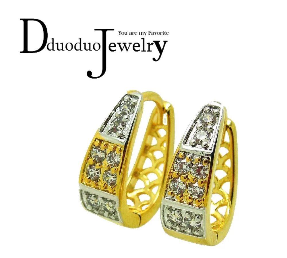 Good Quality Jewelry Earrings for Womens 24k Yellow Gold Color/ Earring