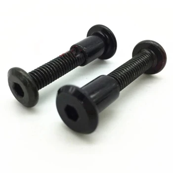 

M6 Hex Socket Screw Combination Lock Nut Obliquely Flat head Screws Black Zinc