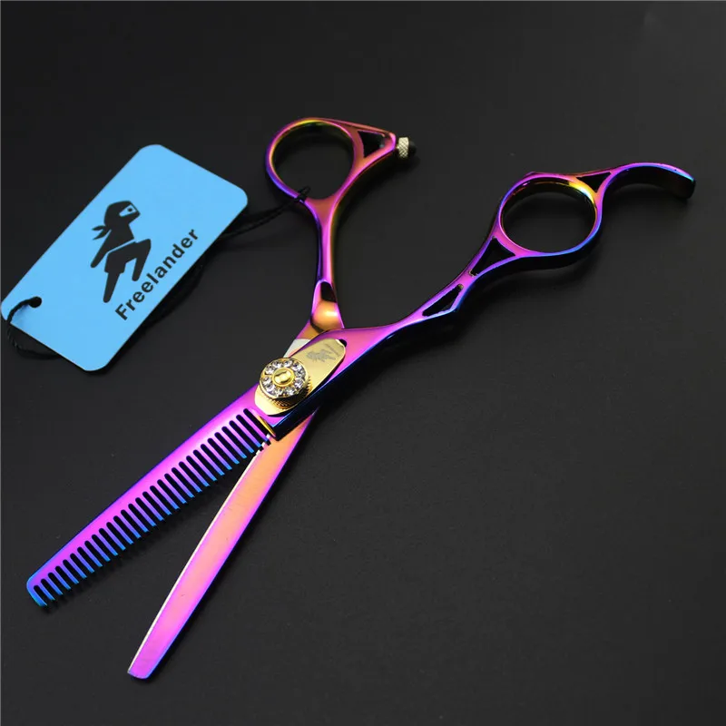 Professional 5.5 inch Hair Scissors Set Japan 440c Steel Shears Customized Left Hand Cutting Barber Makas Hairdressing Scissors