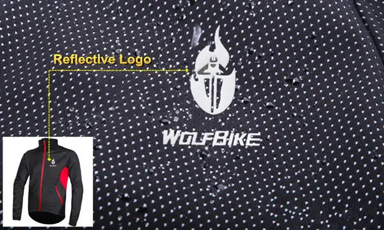 WOSAWE зимняя теплая флисовая куртка для велоспорта ветрозащитная одежда для велоспорта Светоотражающая куртка для велоспорта куртка из Джерси с длинным рукавом