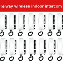 ZHUDELE 2,4 Ghz цифров беспроволочный Домашний домофон/домофон w/t стабильная передача сигнала в течение 14-way, 99 Выдвижная гарнитура