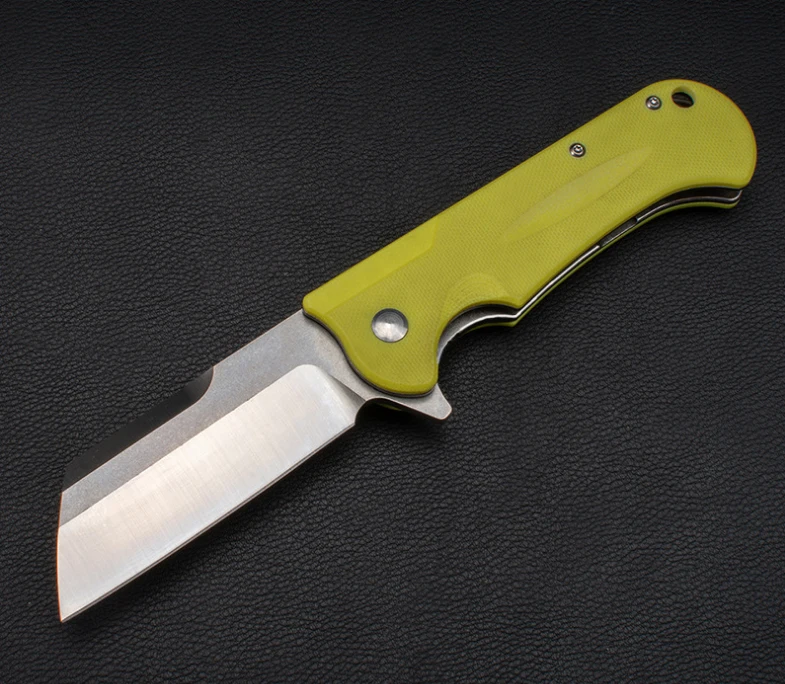 

Folding Pocket Knife D2 Blade G10 Handle Tactical Combat Hunting Tools Survival Outdoor Camp EDC Knives