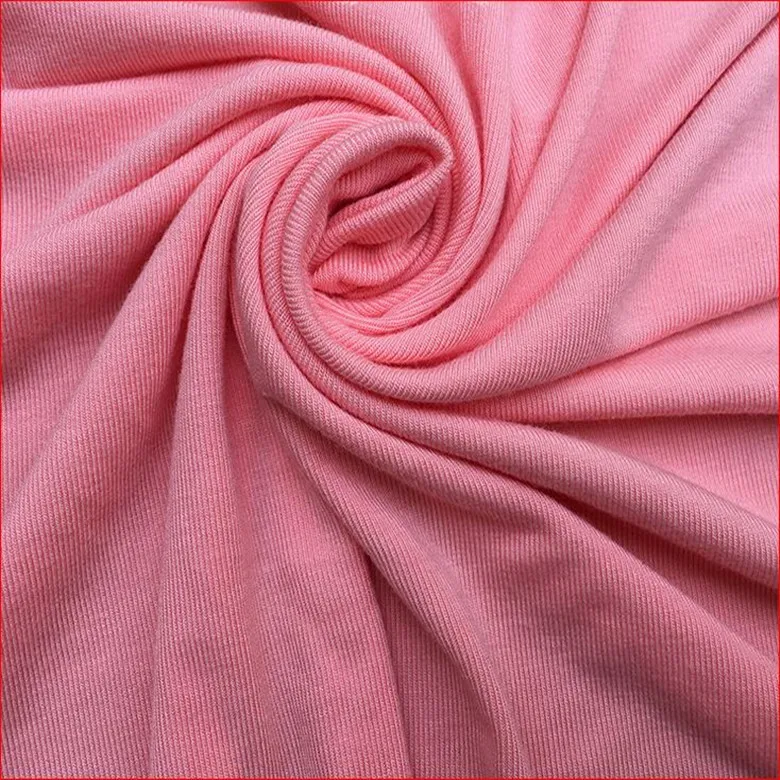 

BF8205 Rib 1x1 Knitted Bamboo Fabric 95% Bamboo 5% Spandes colour 170 cm wide 210 gsm Black Pink Colors 25 kg small wholesale