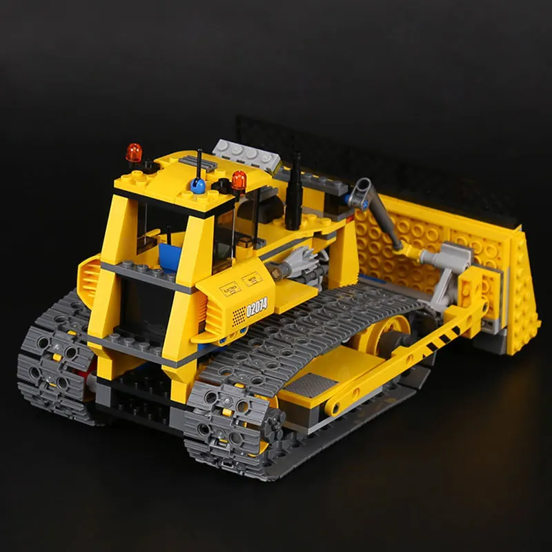 Legoed technic toy 7685 City Construction Bulldozer Small Dozer Model Car Building Block Brick Legoing Toy Christmas Gift Legoed technic toy 7685 City Construction Bulldozer Small Dozer Model Car Building Block Brick Legoing Toy Christmas Gift