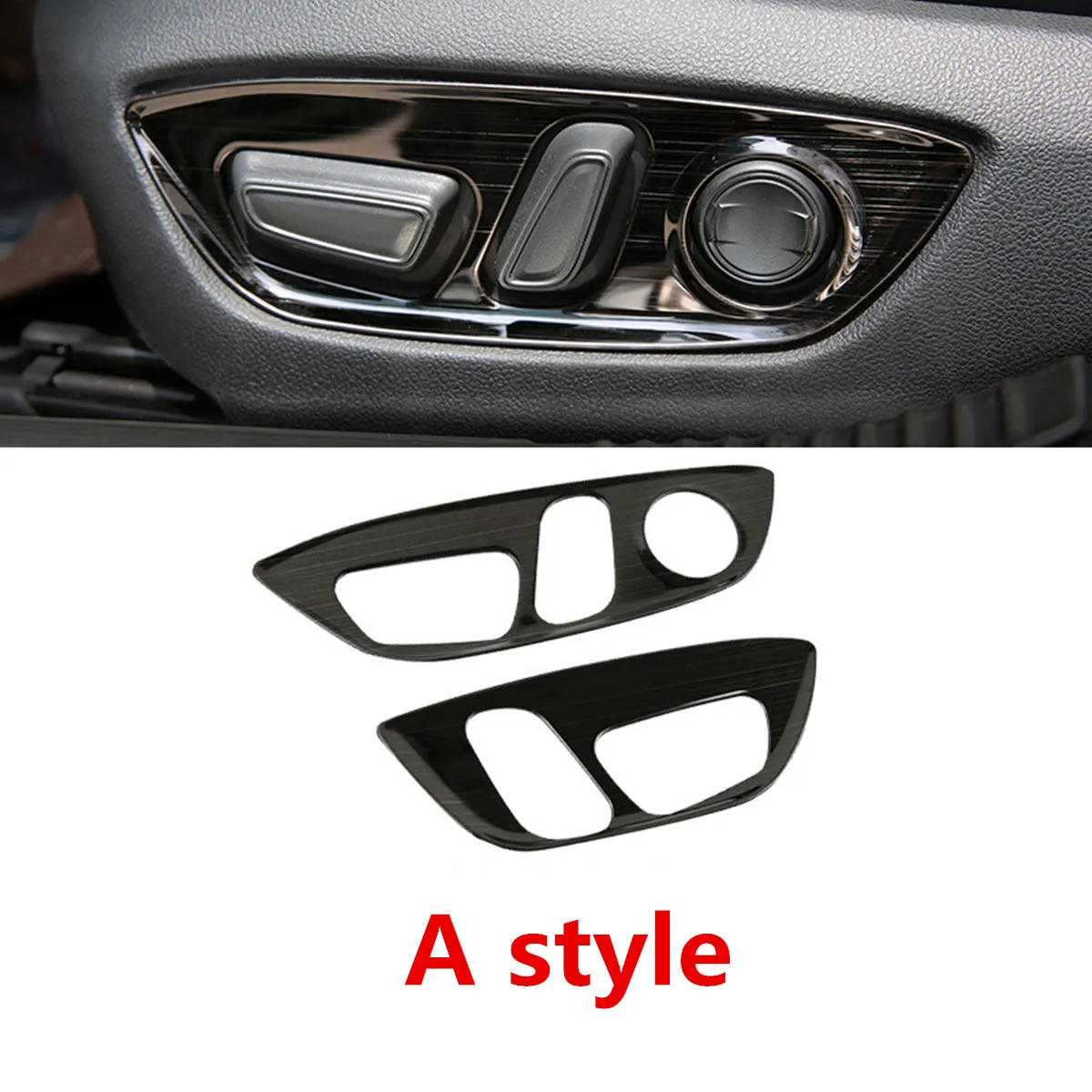 

for Toyota Camry 2018 2019 8th XV70 Stainless Steel Seat Adjustment Trim Cover