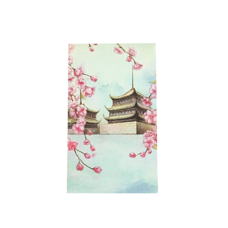 Китайский стиль, блокнот для заметок, милый, отрывающийся, липкие заметки, мини дневник, блокнот, школьные, офисные принадлежности, Escolar Papelaria - Цвет: lin shui