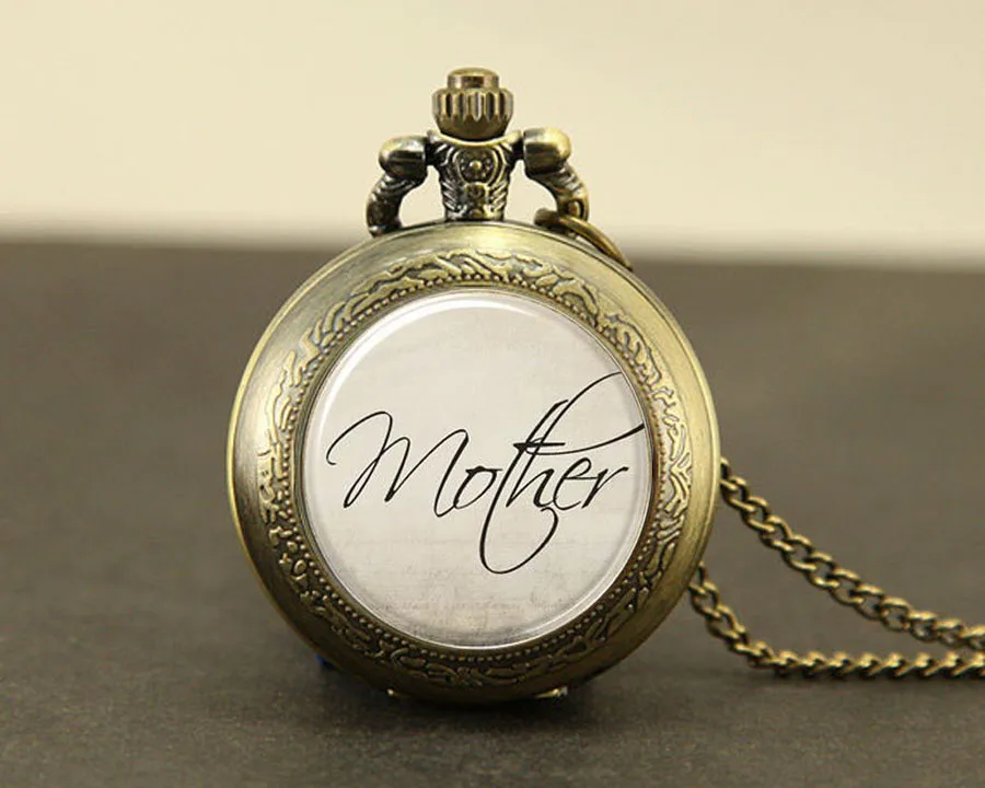 Mom Watch Necklace 1pcs/lot Mothers Day Gift Idea Mothers Day pocket