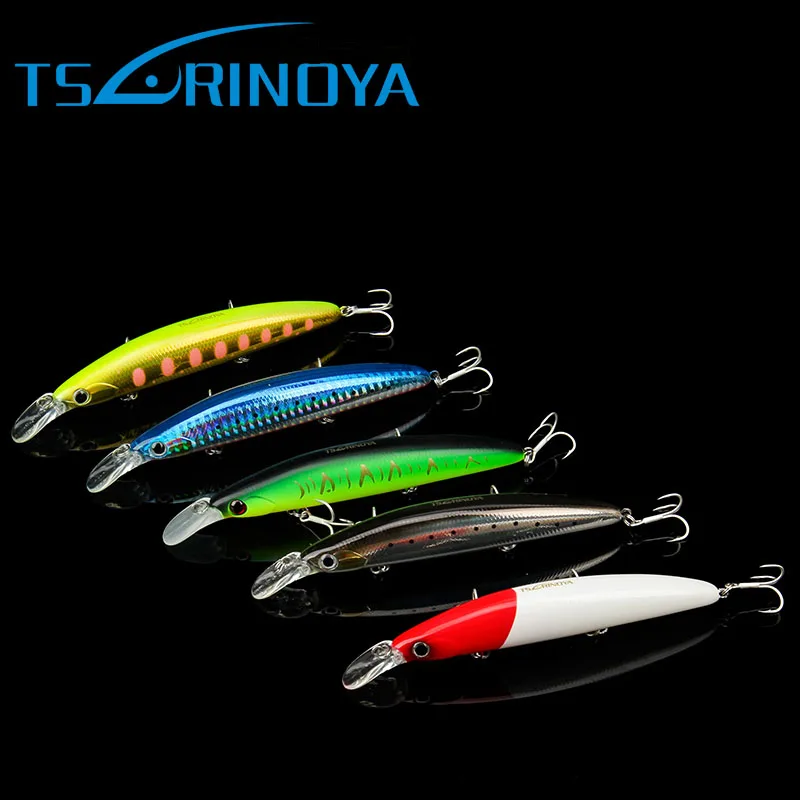 Tsurinoya 5 цветов 11 см 20,5 г Minnow рыболовная приманка Жесткий Бас Рыболовные снасти с крюком Спиннер приманка Peche Minnow Lure