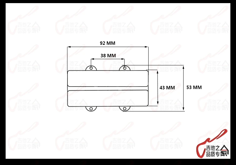 Оригинальный оригинальный немецкий мес 4/5 струн Vampyre Active Bass Pickup ( M60201S & M60209) 1