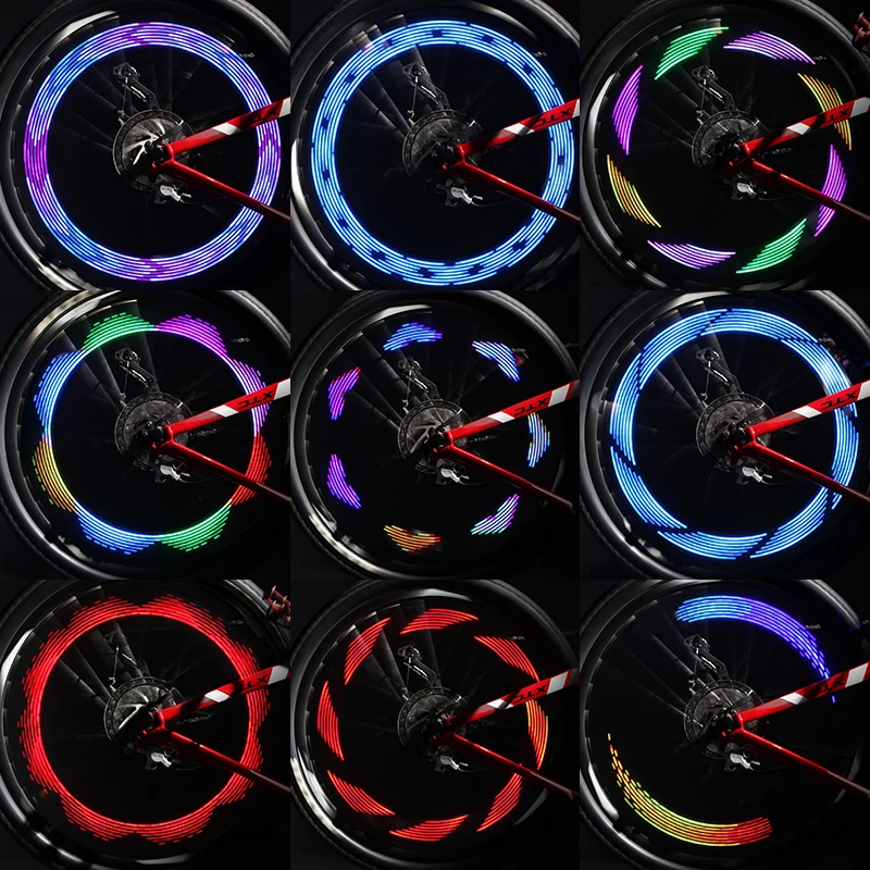 Крутая 2 сторона 14 LED велосипедная Ночная Водонепроницаемая сигнальная лампа для