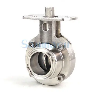 3/" 1" " 19/25/32/38/45/51 мм 304 Нержавеющая сталь санитарно-гигиенический зажим для клапан-бабочка для домашнего пивоварения без привода