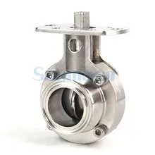 3/" 1" " 19/25/32/38/45/51 мм 304 Нержавеющая сталь санитарно-гигиенический зажим для клапан-бабочка для домашнего пивоварения без привода