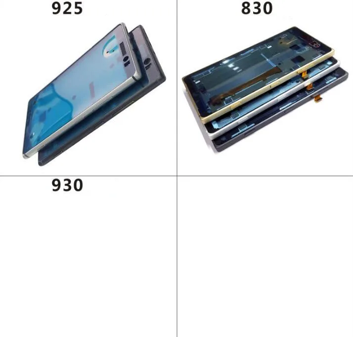 Оригинальная средняя рамка для Nokia lumia 925 830 930 корпус + стекло камеры Боковая