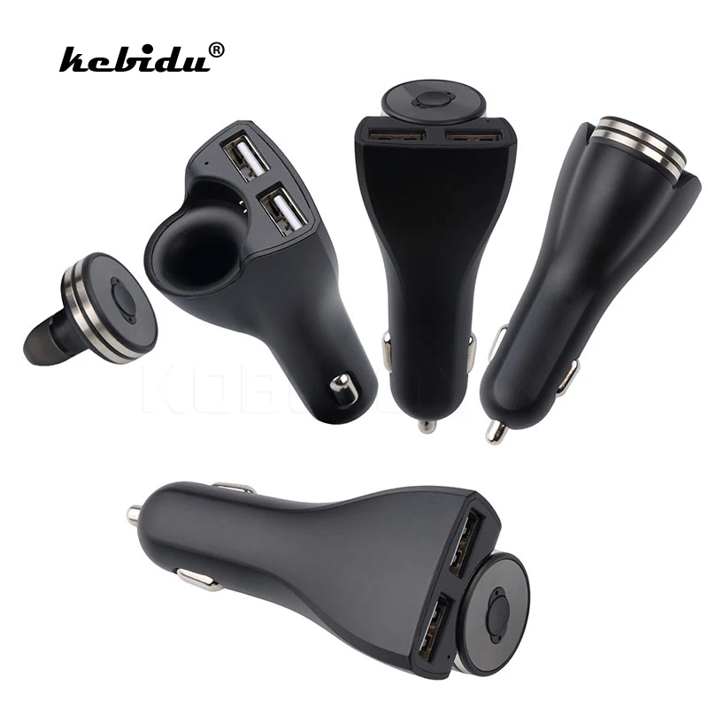 kebidu 2 In 1 Wireless Bluetooth Earphone & Car Kit Charger Bluetooth